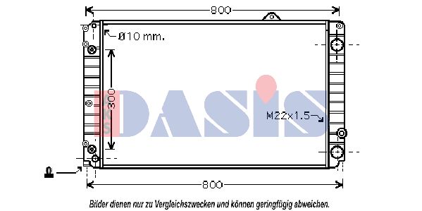 AKS DASIS radiatorius, variklio aušinimas 480240N